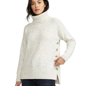 Cynthia‎ Rowley Side Button Turtle Neck Sweater SKUW666